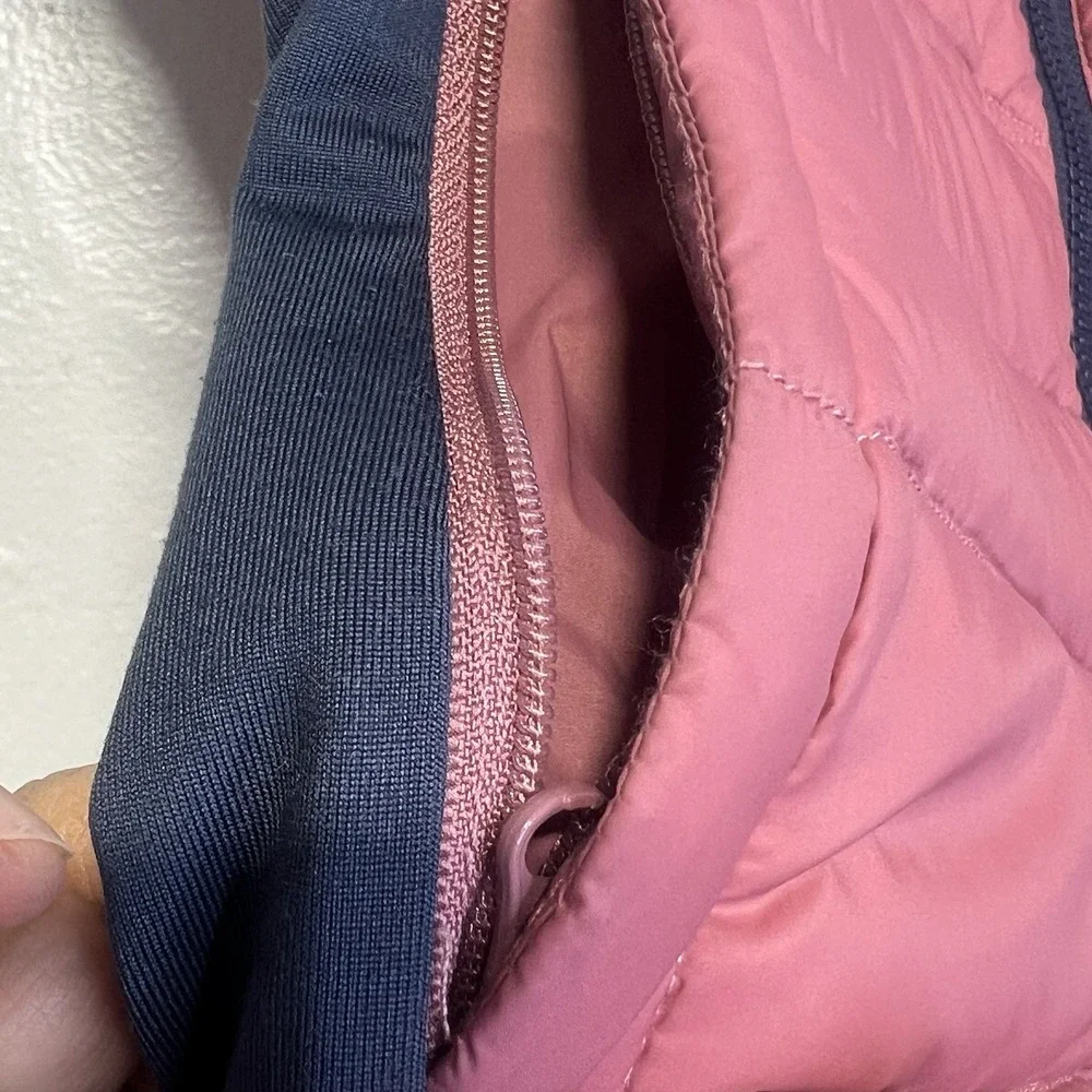 Kari Traa Eva Hybrid Down Vest‎ Women L  Hooded Puffer Quilted Insulated